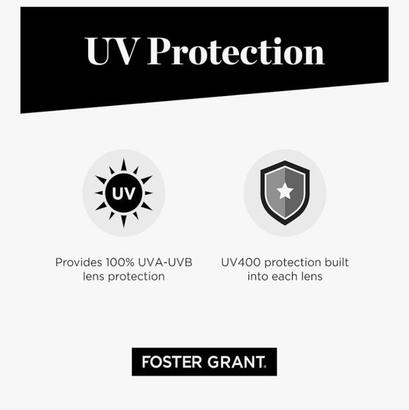 Foster Grant Women's Vera Oval Sunglasses, White, 64mm - Picture 4 of 5